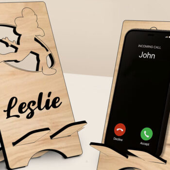 Intra απο ξύλο plywood 3mm-4mm πάχος - Γυναικείο αμερικανικό ποδόσφαιρο  τηλέφωνο Δίασταση 20x20 cm INTRAFABR-123490095 - Image 1