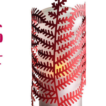 Intra απο ξύλο plywood 3mm-4mm πάχος - Φτέρν Papercut Lantern  Cut File Δίασταση 5x11 cm INTRAFABR-16759537 - Image 1