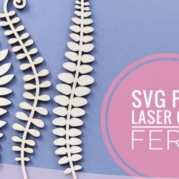 Intra απο ξύλο plywood 3mm-4mm πάχος -  κοπής λέιζερ Fern  Δίασταση 20x20 cm INTRAFABR-33474197 - Image 1