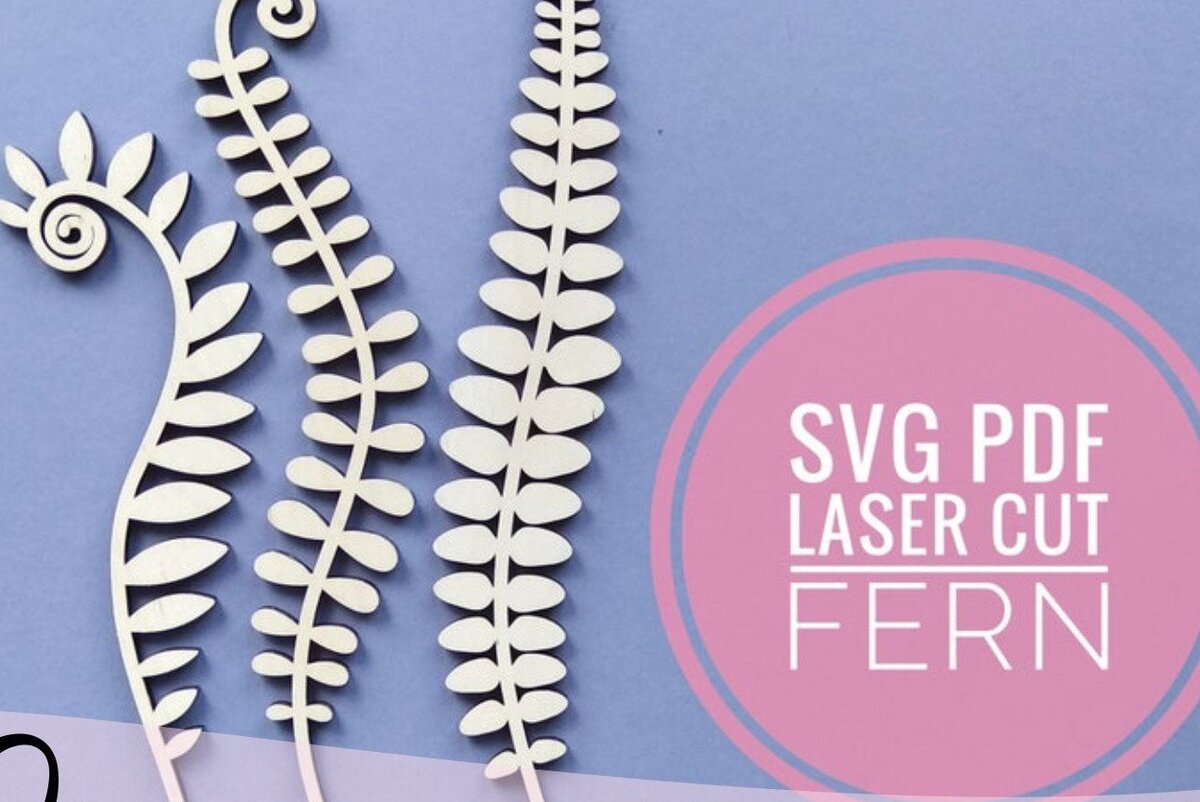 Intra απο ξύλο plywood 3mm-4mm πάχος -  κοπής λέιζερ Fern  Δίασταση 20x20 cm INTRAFABR-33474197