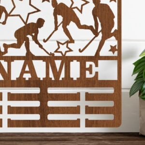 Intra απο ξύλο plywood 3mm-4mm πάχος -   κάτοχος μεταλλίου για άντρες χόκεϊ επί χόρτου Δίασταση 30x20 cm INTRAFABR-68115742