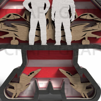 Intra απο ξύλο plywood 3mm-4mm πάχος - Fighter Jet Military Δίασταση 30x20 cm INTRAFABR-122254112 - Image 4