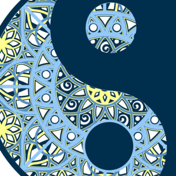 Intra απο ξύλο plywood 3mm-4mm πάχος - Αρχεία Cricut & Laser Cut MANDALA YIN YANG Δίασταση 12x12 cm INTRAFABR-10158219 - Image 3