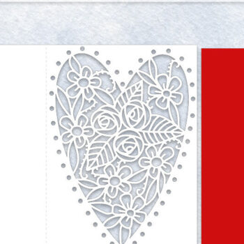 Intra απο ξύλο plywood 3mm-4mm πάχος - Filigree Floral Heart Card Cut File Δίασταση 7x5 cm INTRAFABR-56973259 - Image 2