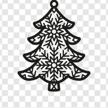 Intra απο ξύλο plywood 3mm-4mm πάχος - Χριστουγεννιάτικο στολίδι σε σχήμα έλατου  Δίασταση 6x6 cm INTRAFABR-110610160 - Image 2