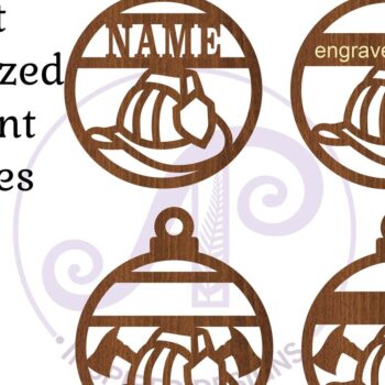 Intra απο ξύλο plywood 3mm-4mm πάχος - Χριστουγεννιάτικο στολίδι Fire Fighter  Δίασταση 6x6 cm INTRAFABR-83576036 - Image 3