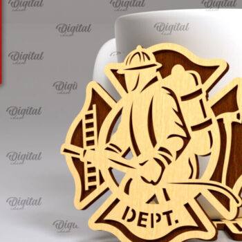 Intra απο ξύλο plywood 3mm-4mm πάχος - Πακέτο κοπής λέιζερ σουβέρ πυροσβεστικής Δίασταση 30x20 cm INTRAFABR-100462058 - Image 7