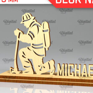 Intra απο ξύλο plywood 3mm-4mm πάχος - Πλακέτα ονόματος γραφείου πυροσβεστική  Δίασταση 30x20 cm INTRAFABR-98652358