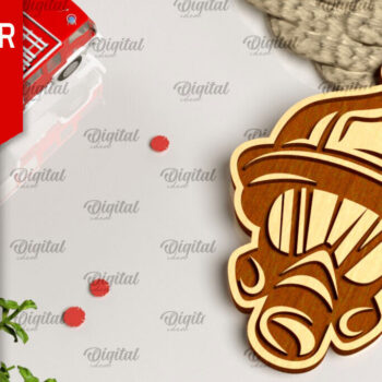 Intra απο ξύλο plywood 3mm-4mm πάχος - Πακέτο LaserCut Μπρελόκ Πυροσβεστικής Δίασταση 4x4 cm INTRAFABR-100610161 - Image 7