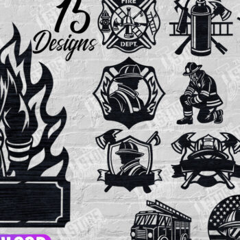 Intra απο ξύλο plywood 3mm-4mm πάχος - Πακέτο κοπής λέιζερ πινακίδας πυροσβέστη | CNC Δίασταση 30x20 cm INTRAFABR-100551330 - Image 1