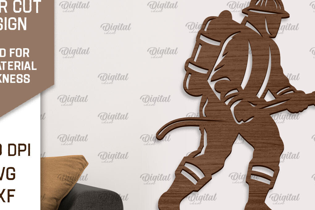 Intra απο ξύλο plywood 3mm-4mm πάχος - Πυροσβεστική Ξύλινη Διακόσμηση Τοίχων Κοπή Laser Δίασταση 30x20 cm INTRAFABR-97002789