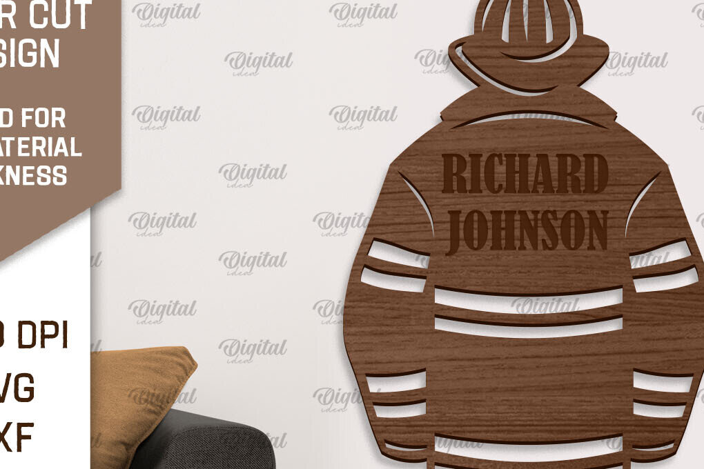 Intra απο ξύλο plywood 3mm-4mm πάχος - Πυροσβεστική Ξύλινη Διακόσμηση Τοίχων Κοπή Laser Δίασταση 30x20 cm INTRAFABR-97002807