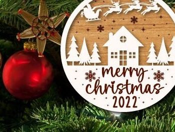 Intra απο ξύλο plywood 3mm-4mm πάχος - Πρώτη δέσμη Χριστουγεννιάτικων στολιδιών Δίασταση 6x6 cm INTRAFABR-40877751 - Image 4