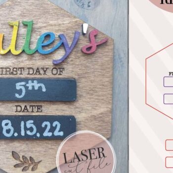 Intra απο ξύλο plywood 3mm-4mm πάχος - Πρώτη μέρα σχολείου Ξύλινη πινακίδα  Δίασταση 4x4 cm INTRAFABR-75554597 - Image 1