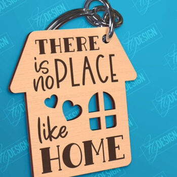 Intra απο ξύλο plywood 3mm-4mm πάχος - Μπρελόκ πρώτου σπιτιού | Δώρο για τακτοποίηση σπιτιού Δίασταση 4x4 cm INTRAFABR-97020210 - Image 1