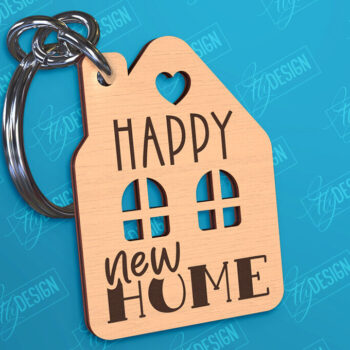 Intra απο ξύλο plywood 3mm-4mm πάχος - Πακέτο κοπής λέιζερ για μπρελόκ για πρώτη φορά στο σπίτι Δίασταση 4x4 cm INTRAFABR-97020514 - Image 7