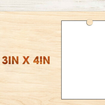 Intra απο ξύλο plywood 3mm-4mm πάχος - Πρώτη κορνίζα για τη γιορτή της μητέρας  Δίασταση 8x6 cm INTRAFABR-96478261 - Image 4