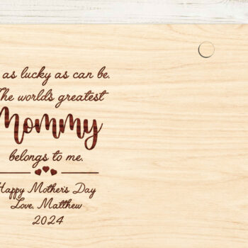 Intra απο ξύλο plywood 3mm-4mm πάχος - Πρώτη κορνίζα για τη γιορτή της μητέρας Δίασταση 8x6 cm INTRAFABR-96478053 - Image 3