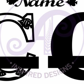 Intra απο ξύλο plywood 3mm-4mm πάχος - Μονόγραμμα Fish Capital Letter C  Δίασταση 30x20 cm INTRAFABR-106107459 - Image 3