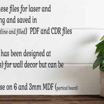 Intra απο ξύλο plywood 3mm-4mm πάχος - Μονόγραμμα Fish Capital Letter M  Δίασταση 30x20 cm INTRAFABR-106107974 - Image 4