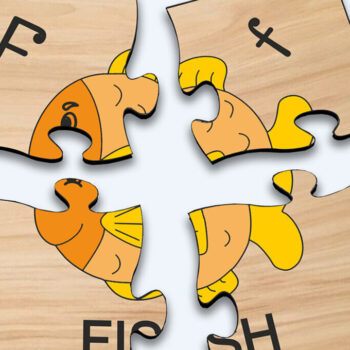 Intra απο ξύλο plywood 3mm-4mm πάχος - Fish Kid Puzzle Baby Game Child Play Δίασταση 20x20 cm INTRAFABR-117738809 - Image 3