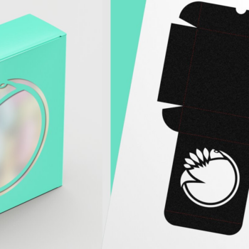 Intra απο ξύλο plywood 3mm-4mm πάχος - Λεπτό τετράγωνο κουτί δώρου Fish Round Cutout 4 Δίασταση 6x6 cm INTRAFABR-123587109 - Image 1