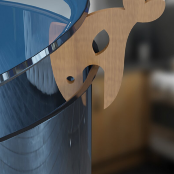 Intra απο ξύλο plywood 3mm-4mm πάχος - Ψάρια . Pot Prop Laser Cut Δίασταση 30x20 cm INTRAFABR-79049333 - Image 1