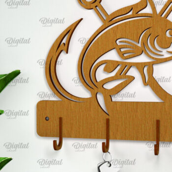 Intra απο ξύλο plywood 3mm-4mm πάχος - Πακέτο κοπής λέιζερ κουμπιών για ψάρεμα Δίασταση 30x20 cm INTRAFABR-101675458 - Image 6