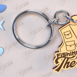 Intra απο ξύλο plywood 3mm-4mm πάχος - Μπρελόκ ψαρέματος | Δώρο Ψαράς | CNC Δίασταση 4x4 cm INTRAFABR-98264419