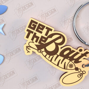 Intra απο ξύλο plywood 3mm-4mm πάχος - Μπρελόκ ψαρέματος | Δώρο Ψαράς | CNC Δίασταση 4x4 cm INTRAFABR-98264429