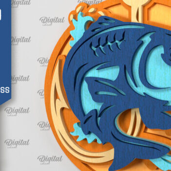 Intra απο ξύλο plywood 3mm-4mm πάχος - Ψάρεμα Layered Signs Δέσμη κοπής με λέιζερ Δίασταση 30x20 cm INTRAFABR-99061272 - Image 6