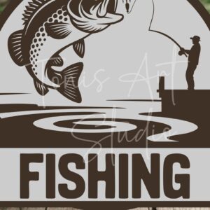 Intra απο ξύλο plywood 3mm-4mm πάχος - Μονόγραμμα ψαρέματος , Bass Fishing Laser Δίασταση 40x50 cm INTRAFABR-125005157