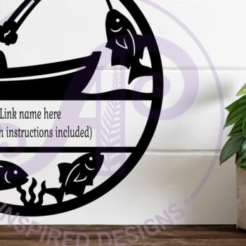 Intra απο ξύλο plywood 3mm-4mm πάχος - Σχέδιο πινακίδας με θέμα το ψάρεμα Δίασταση 40x50 cm INTRAFABR-124358475 - Image 2