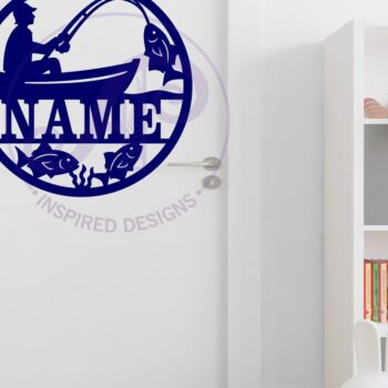 Intra απο ξύλο plywood 3mm-4mm πάχος - Σχέδιο πινακίδας με θέμα το ψάρεμα Δίασταση 40x50 cm INTRAFABR-124358475 - Image 4