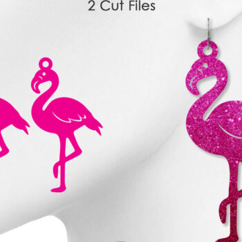 Intra απο ξύλο plywood 3mm-4mm πάχος - Σκουλαρίκια Flamingo, Κοσμήματα Flamingo Δίασταση 3x3 cm INTRAFABR-8547804 - Image 1