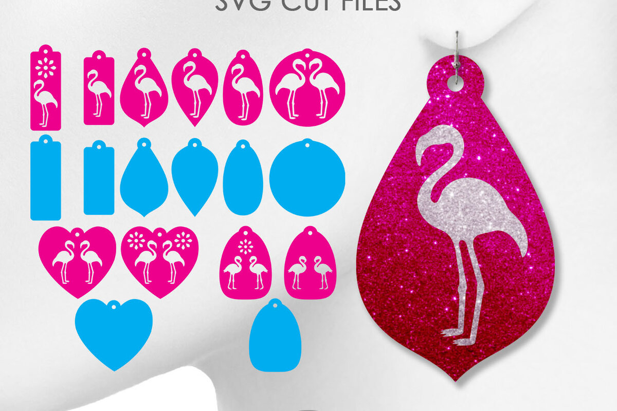 Intra απο ξύλο plywood 3mm-4mm πάχος - Flamingo Earrings , Flamingo Jewelry Δίασταση 3x3 cm INTRAFABR-29499889