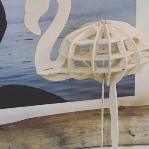 Intra απο ξύλο plywood 3mm-4mm πάχος -  Flamingo Δίασταση 20x20 cm INTRAFABR-36869775