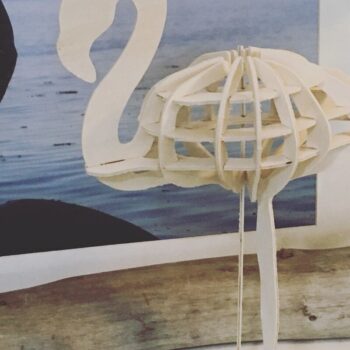 Intra απο ξύλο plywood 3mm-4mm πάχος - Flamingo Δίασταση 20x20 cm INTRAFABR-36869775 - Image 1