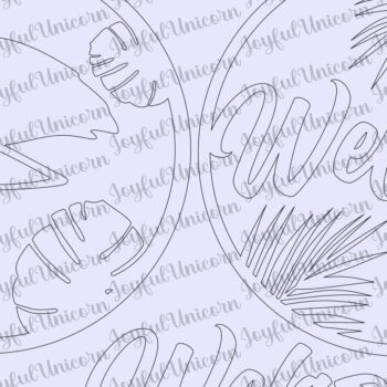 Intra απο ξύλο plywood 3mm-4mm πάχος - Σημάδι καλωσορίσματος Flamingo Δίασταση 20x20 cm INTRAFABR-32035487 - Image 3