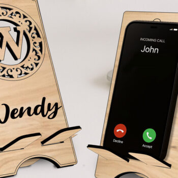 Intra απο ξύλο plywood 3mm-4mm πάχος - Fleur-de-lis  Letter W Τηλέφωνο κατόχου Δίασταση 20x20 cm INTRAFABR-123041223 - Image 2