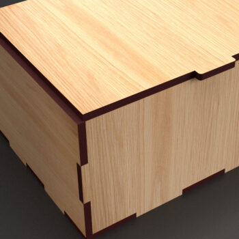 Intra απο ξύλο plywood 3mm-4mm πάχος - Flip Box, Καπάκια Laser Cut 06 Δίασταση 30x20 cm INTRAFABR-86666376 - Image 1