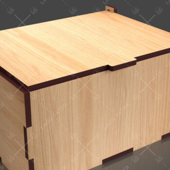 Intra απο ξύλο plywood 3mm-4mm πάχος - Flip Box, Καπάκια Laser Cut 06 Δίασταση 30x20 cm INTRAFABR-86666376 - Image 2