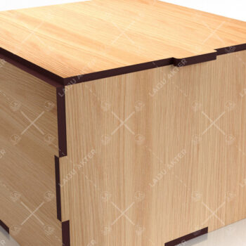 Intra απο ξύλο plywood 3mm-4mm πάχος - Flip Box, Καπάκια Laser Cut 08 Δίασταση 30x20 cm INTRAFABR-86666399 - Image 2