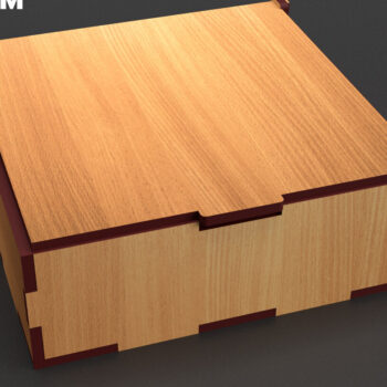 Intra απο ξύλο plywood 3mm-4mm πάχος - Flip Box, Καπάκια Laser Cut 11 Δίασταση 30x20 cm INTRAFABR-86666950 - Image 1