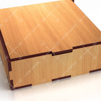 Intra απο ξύλο plywood 3mm-4mm πάχος - Flip Box, Καπάκια Laser Cut 11 Δίασταση 30x20 cm INTRAFABR-86666950 - Image 2