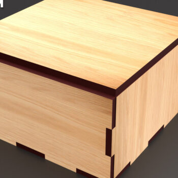 Intra απο ξύλο plywood 3mm-4mm πάχος - Flip Box, Καπάκια Laser Cut 19 Δίασταση 30x20 cm INTRAFABR-86667792 - Image 1