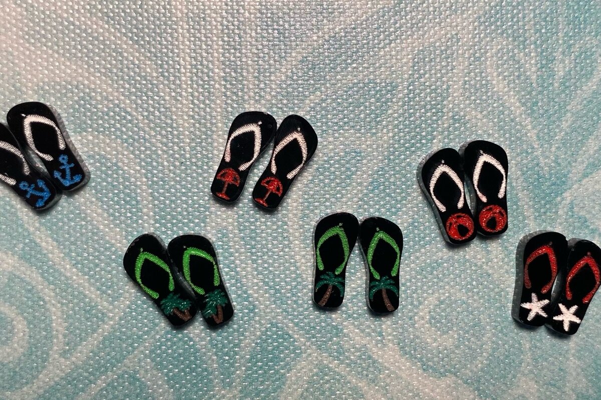 Intra απο ξύλο plywood 3mm-4mm πάχος - Πακέτο σκουλαρίκια σαγιονάρας παραλίας Δίασταση 3x3 cm INTRAFABR-30521486