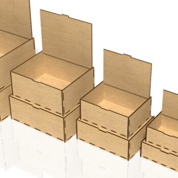 Intra απο ξύλο plywood 3mm-4mm πάχος - Αναποδογυρισμένο κουτί, Δίασταση 20x20 cm INTRAFABR-40702881 - Image 1