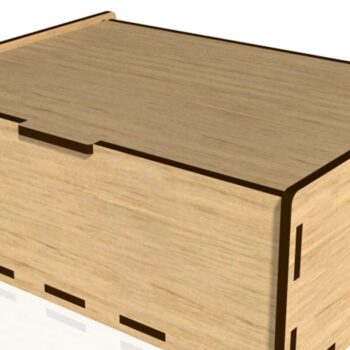 Intra απο ξύλο plywood 3mm-4mm πάχος - Αναποδογυρισμένο κουτί, Δίασταση 20x20 cm INTRAFABR-40702881 - Image 4