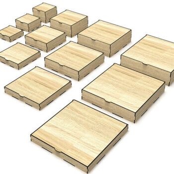 Intra απο ξύλο plywood 3mm-4mm πάχος - Αναποδογυρίστε τα κιβώτια καπακιού κοπής με λέιζερ Δίασταση 30x20 cm INTRAFABR-105202226 - Image 4